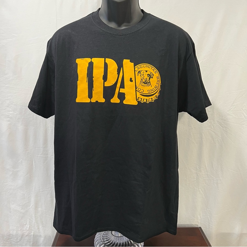 NWOT Tags Lagunita IPA Short Sleeve Cotten T-Shirt.  Size Large.